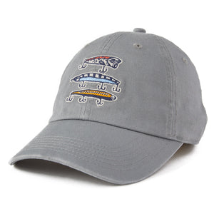 Life is Good Fish More Worry Less Chill Cap, Slate Gray