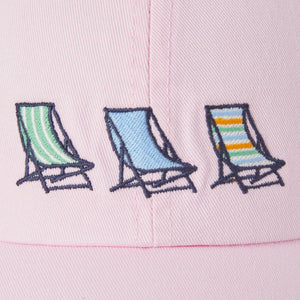 Life is Good Beach Chairs Chill Cap, Seashell Pink