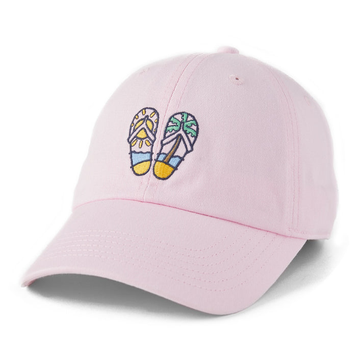 Life is Good Flip Out Flip Flops Chill Cap, Seashell Pink