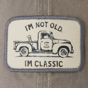Life is Good I'm Classic Pickup Old Favorite Meshback Hat, Slate Gray