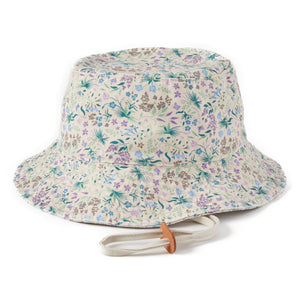 Life is Good AOP Botanical Butterfly Bucket Hat, Bone White