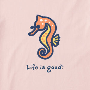 Life is Good. Women's Sea Horse Crusher-LITE Tank, Himalayan Pink