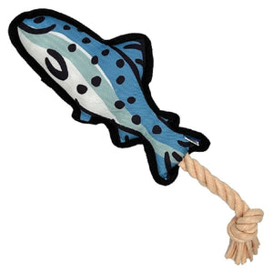 Life is Good. Fish Rope Dog Fish Rope Toy, Multicolor