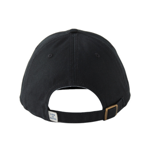 Life is Good. Solid Branded Chill Cap, Jet Black