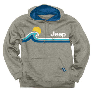 Jeep. Ocean Wave Accent Hoodie, Athletic Heather