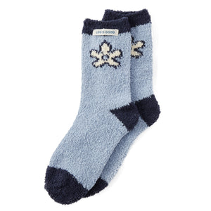 Life is Good. Snuggle Socks, Smoky Blue