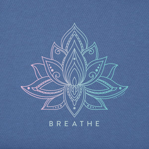 Life is Good. Women's Lotus Breathe Crusher Vee, Vintage Blue