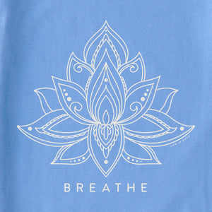 Life is Good Women's Lotus Breathe Crusher-Flex Hoodie Tunic, Cornflower Blue