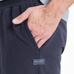 Life is Good. Men's Solid Crusher-FLEX Shorts, Inkwell Blue
