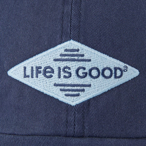 Life is Good Positive Lifestyle Diamond Chill Cap, Darkest Blue