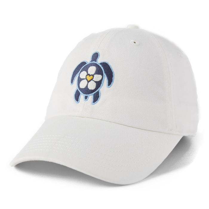 Life is Good Heart Daisy Turtle Chill Cap, Cloud White