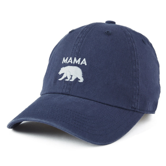 Life is Good Mama Bear Silhouette Chill Cap, Darkest Blue