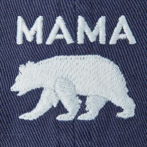 Life is Good Mama Bear Silhouette Chill Cap, Darkest Blue