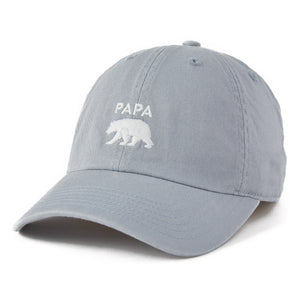 Life is Good Papa Bear Silhouette Chill Cap, Stone Blue