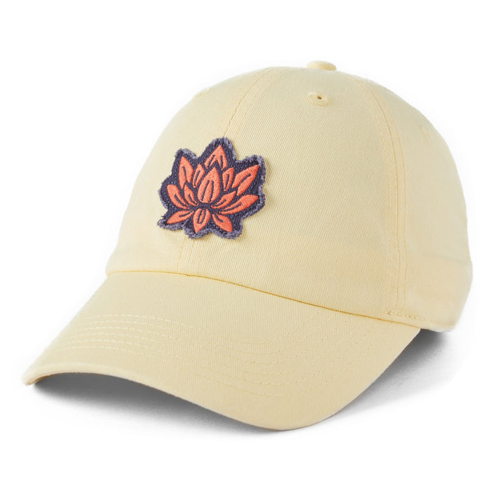 Life is Good LIG Lotus Tattered Chill Cap, Sandy Yellow