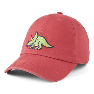 Life is Good. Kids LIG Triceratops Chill Cap, Faded Red