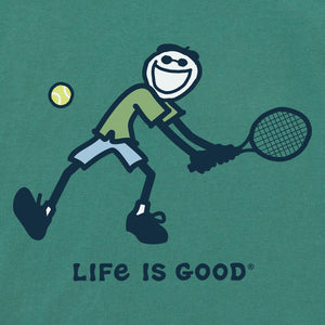 Life is Good. Men's Jake Two Hand Swing SS Crusher Tee, Spruce Green