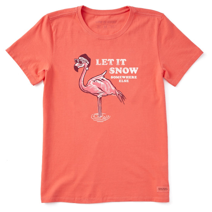 Life is Good. Women's Somewhere Else SS Crusher Tee, Mango Orange