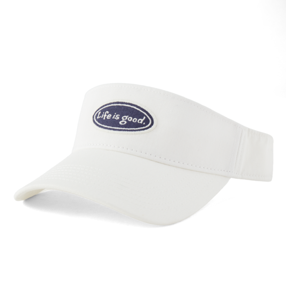 Life is Good. LIG Vintage Oval Chill Cap Visor, Cloud White