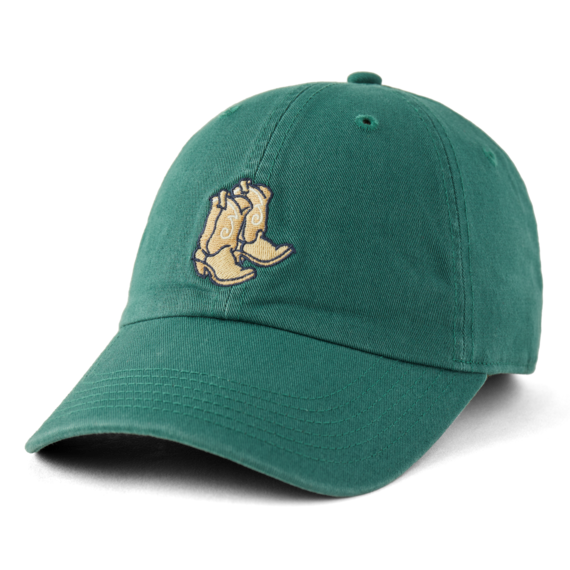 Life is Good. Giddy Up Cowboy Boots Chill Cap, Spruce Green