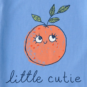 Life Is Good. Kids Little Cutie LS Crusher Tee, Cornflower Blue