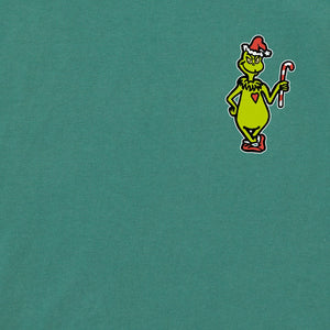 Life is Good. Men's Vintage Mini Grinch SS Crusher Tee, Spruce Green