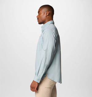 Columbia. Men's PFG Tamiami II Long Sleeve Shirt, Crushed Blue