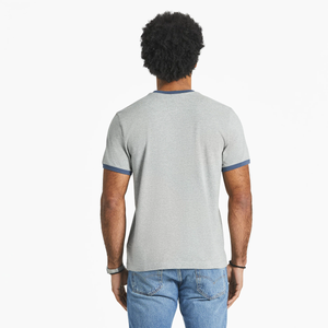 Life is Good. Men's Clean Cooper LIG SS Crusher Tee, Heather Gray