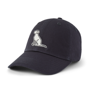 Life is Good Vintage Sitting Dog Chill Cap, Jet Black