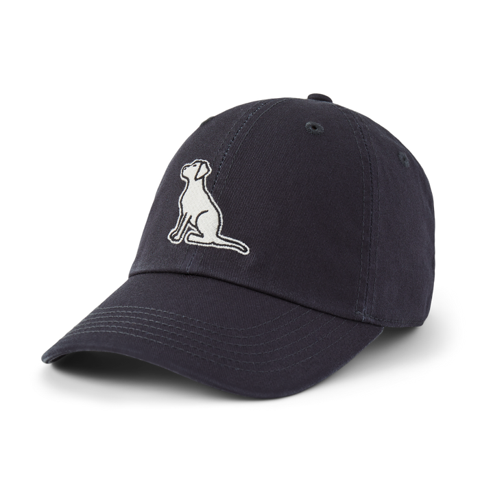 Life is Good Vintage Sitting Dog Chill Cap, Jet Black