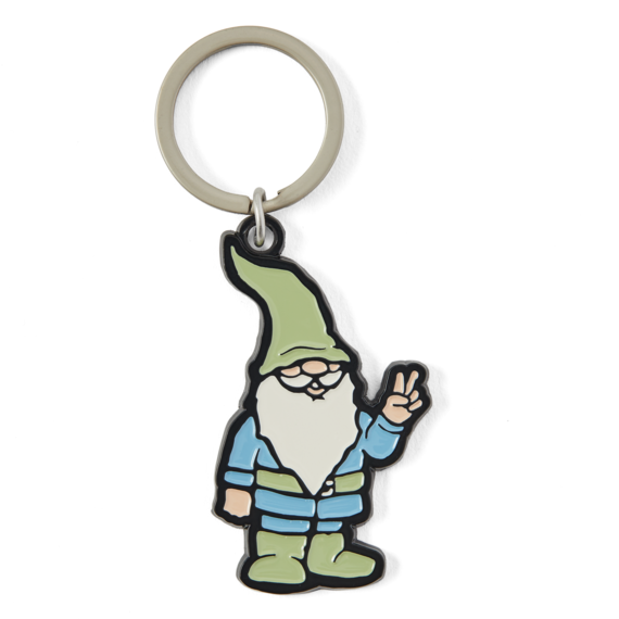 Life is Good. Peace Gnome Kind Keychain, Multi-Color