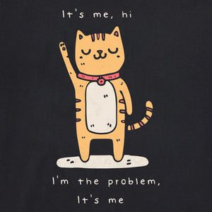 Life is Good. Women's Cat I'm the Problem Short Sleeve Crusher Tee, Faded Black