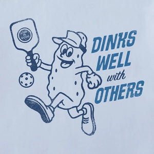 Life is Good. Men's Dinks Well Short Sleeve Crusher Tee, Glacier Blue