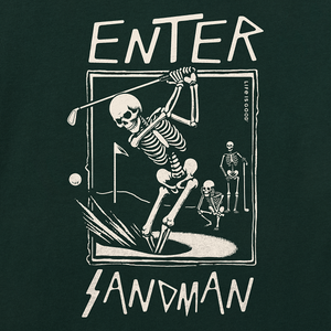 Life is Good. Men's Enter Sandman Short Sleeve Crusher Tee, Treeline Green