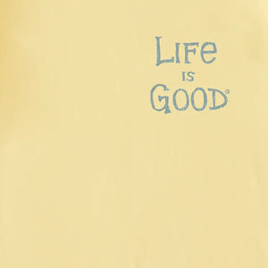 Life is Good. Men's Optimist Tarot Card Short Sleeve Crusher-LITE Tee, Sandy Yellow