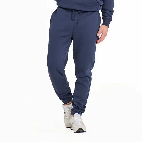 Life is Good Men's Solid Good Vibes Fleece Jogger, Inkwell Blue