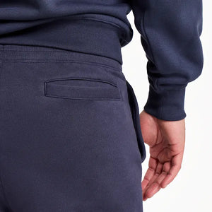 Life is Good. Men's Solid Good Vibes Fleece Shorts, Inkwell Blue