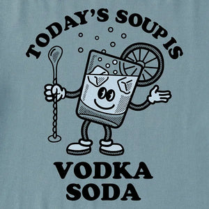 Life is Good. Women's Vodka Soup Short Sleeve Crusher Boxy Tee, Smoky Blue
