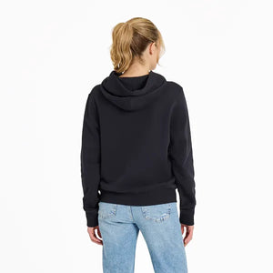 Life is Good. Women's Daisy Trio Good Vibes Simply True Fleece Hoodie, True Black