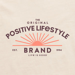 Life is Good Women's Crafty Positive Lifestyle Sun Crusher-FLEX Hoodie Tunic, Putty White