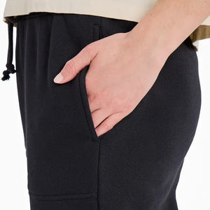 Life is Good Women's Solid Good Vibes Simply True Fleece Jogger, True Black