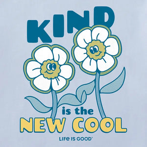 Life is Good. Kids Kind is the New Cool Short Sleeve Crusher Tee, Glacier Blue