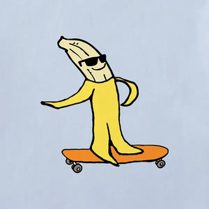 Life is Good. Kids Banana Boarder Short Sleeve Crusher Tee, Glacier Blue