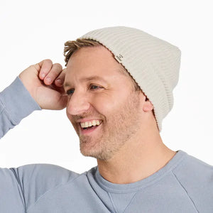Life is Good Adult Unisex Solid Mariner Beanie, Bone
