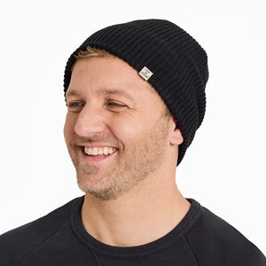 Life is Good Adult Unisex Solid Mariner Beanie, True Black