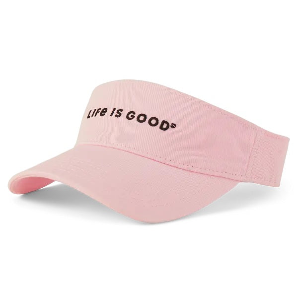 Life is Good. Unisex Crafty LIG Chill Cap Visor, Seashell Pink