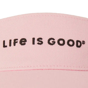 Life is Good. Unisex Crafty LIG Chill Cap Visor, Seashell Pink