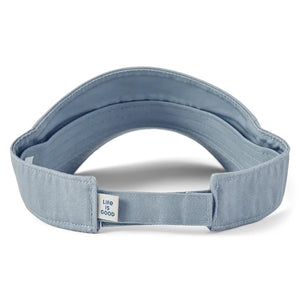 Life is Good. Unisex Crafty LIG Chill Cap Visor, Gray Blue