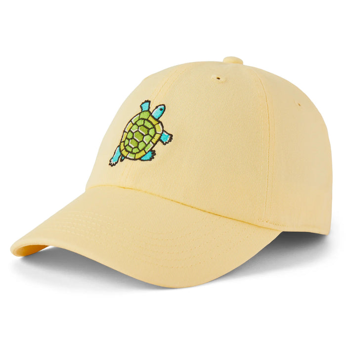 Life is Good. Unisex Vintage Turtle Chill Cap, Sandy Yellow