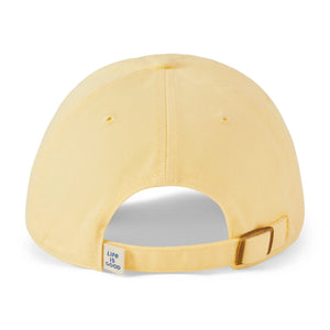 Life is Good. Unisex Vintage Turtle Chill Cap, Sandy Yellow